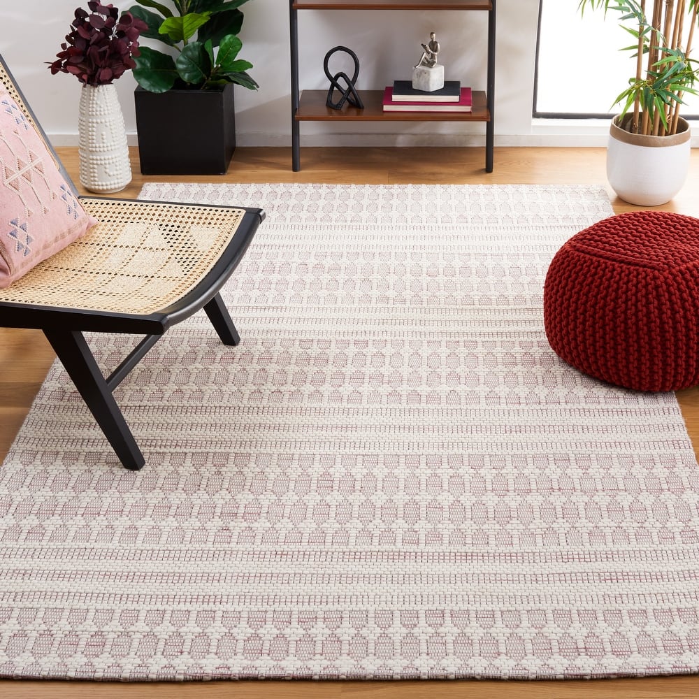 SAFAVIEH Handmade Marbella Eyþora Modern Wool Rug