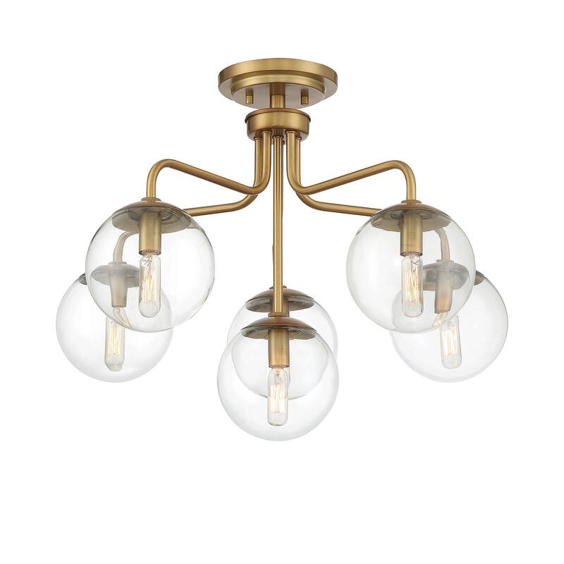 Savoy House 6-1951-6 Marco 6 Light 24" Wide Semi-Flush Ceiling Fixture