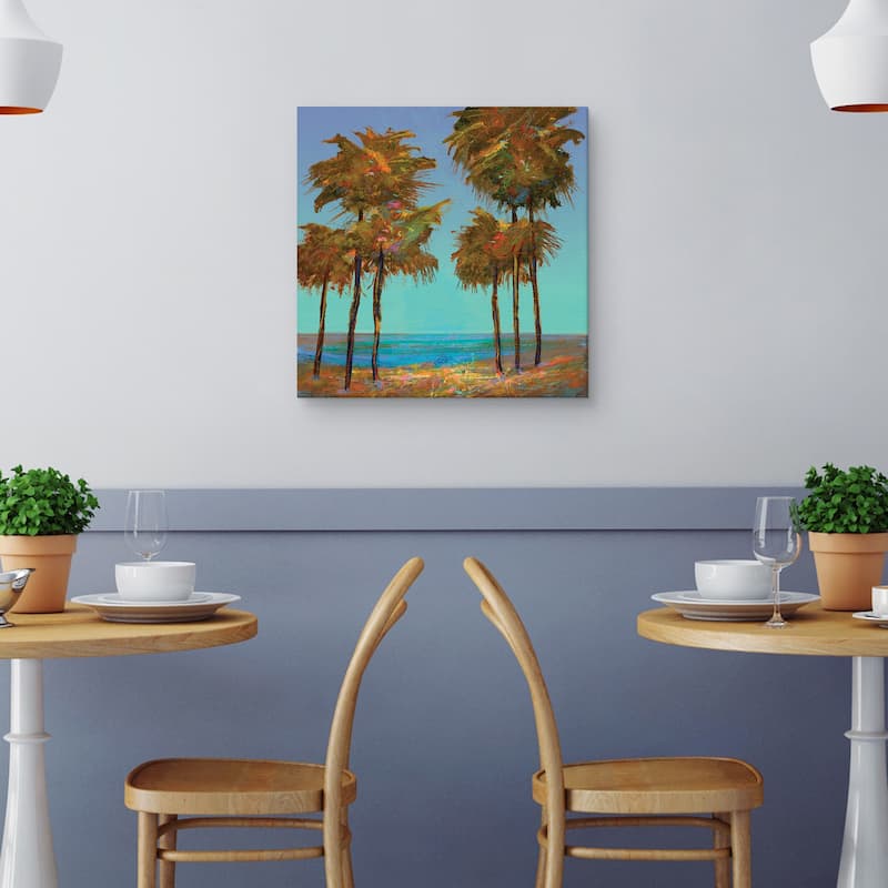 Seaside Sunset by Michael Tienhaara Canvas Art Print