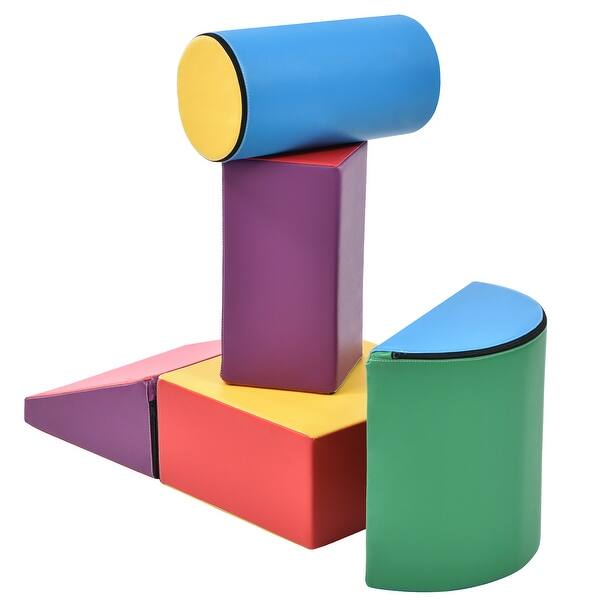 slide 2 of 5, Foam Soft Climb Crawl Foam Playset Kids Play Structure Baby Stage Slide Activity Play Structure Multicolor