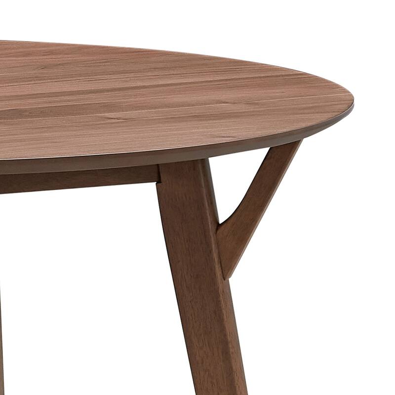 42.01 Inch Saving Place Table,Wooden Dining Table for 4 Persons,Modern Design Round Kitchen Table