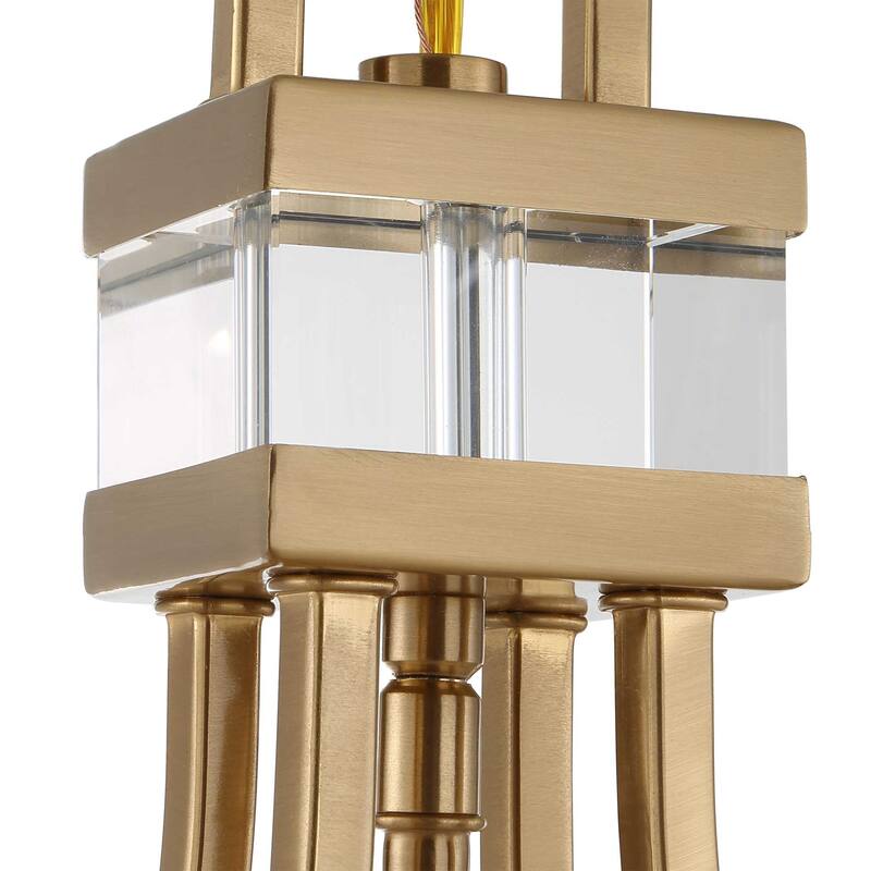 Uttermost Montreal 4 Light Brass Lantern Pendant - 13.875"W x 13.875"D x 27.75"H