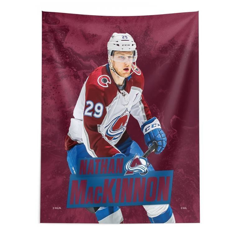 NHL Player Printed Wall Hanging - 50" x 60" - Nathan MacKinnon Colorado Avalanche