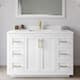 Option White / White Quartz Top / Brushed Gold Hardware