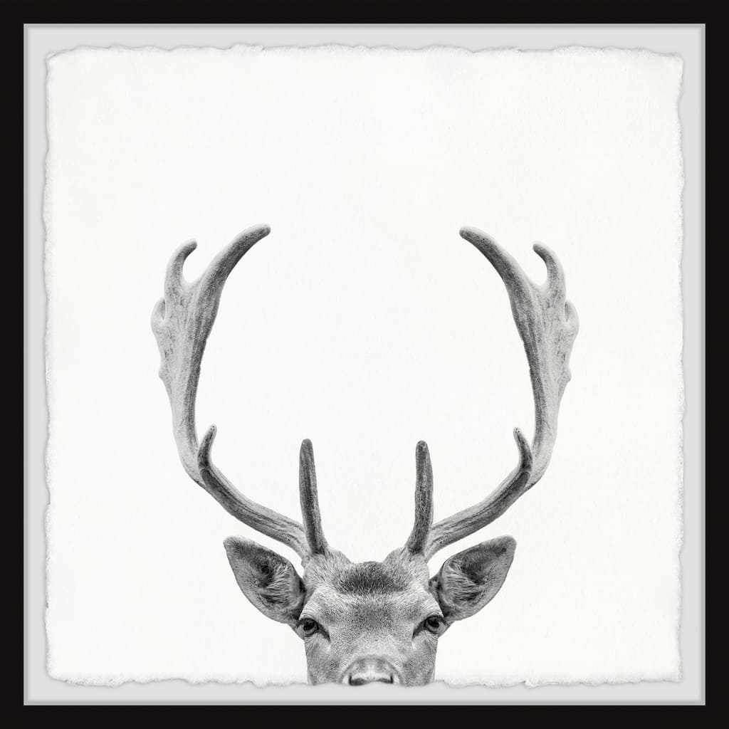 'Giant Antlers' Framed Painting Print