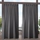 preview thumbnail 12 of 99, ATI Home Indoor/Outdoor Solid Cabana Tab Top Curtain Panel Pair 54x120 - Charcoal