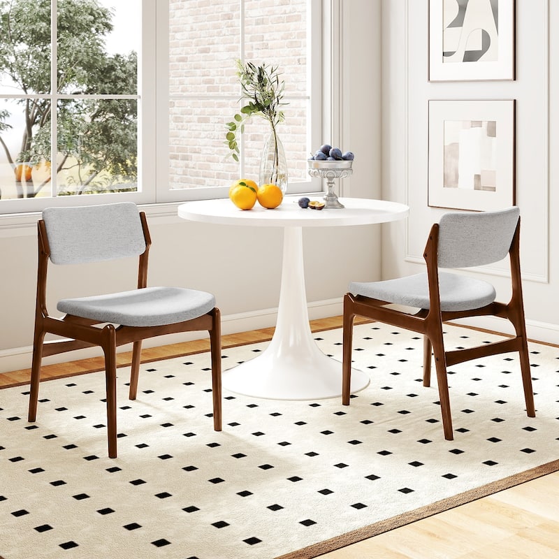 Gymax Modern Padded Dining Chairs Set of 2 w/Padded Seat Tilt Backrest