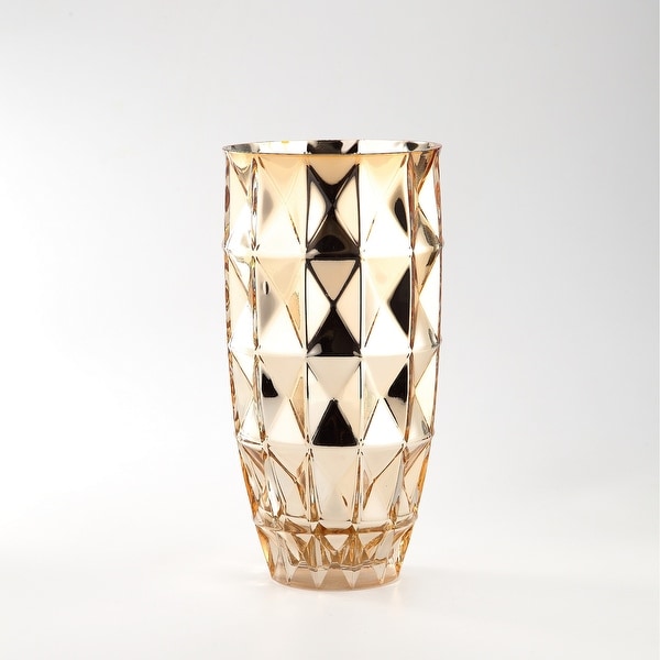 12.5” Gold Colored Handblown Glass Tabletop Decor - N/A