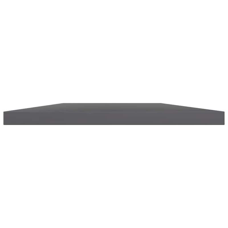 vidaXL Bookshelf Boards 8 pcs High Gloss Gray 23.6"x15.7"x0.6" Chipboard