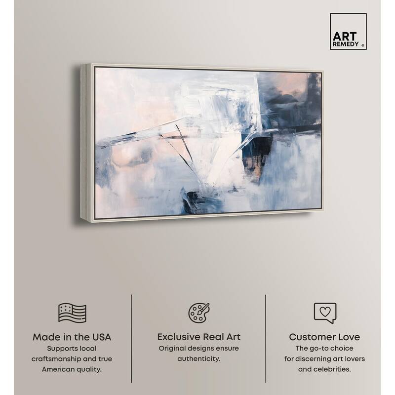 Blue Rapture I Canvas by Art Remedy