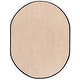 preview thumbnail 107 of 140, SAFAVIEH Natural Fiber Carmit Casual Border Sisal Rug 6' x 8' Oval - Maize/Black