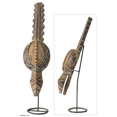Handmade Bird of New Life Malian wood mask (Ghana)