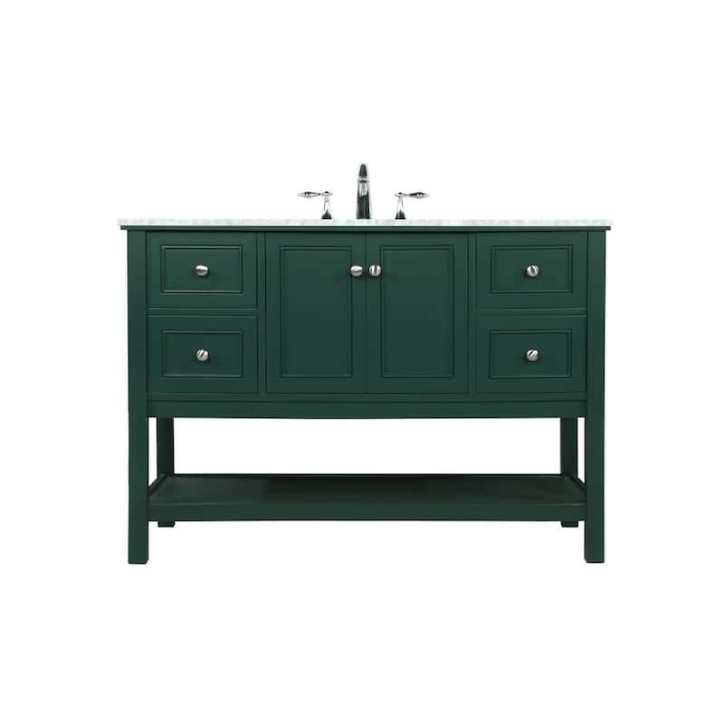 Elegant Lighting VF27048 Metropolis 48" Free Standing Single Basin