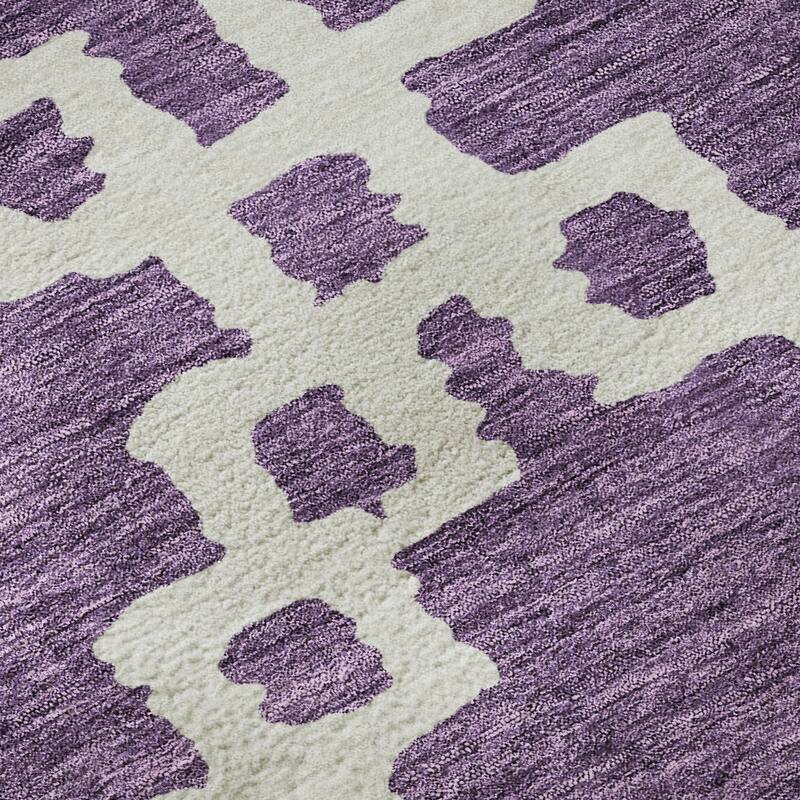 Premium Washable Super Soft Geo Trellis Mayfield Rug