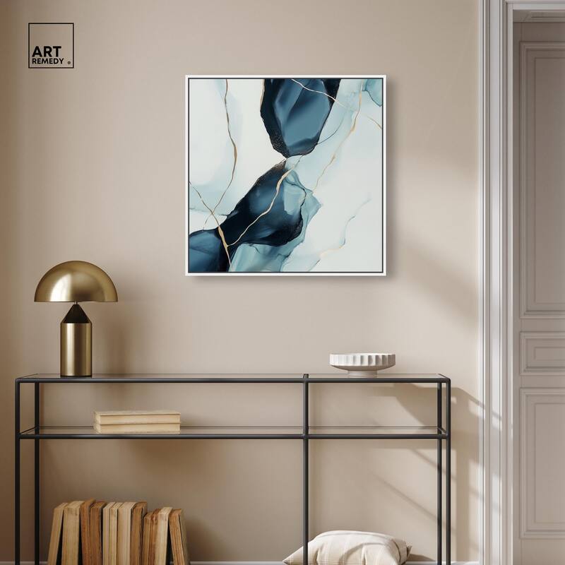 Cerulean Flow III Canvas by Art Remedy