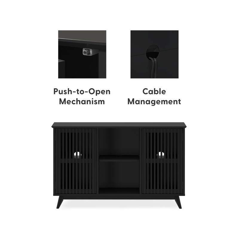 Plank and Beam Mid-Century Modern 2-Door TV Stand