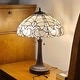 preview thumbnail 2 of 5, Tiffany Style White Table Lamp Amora Lighting