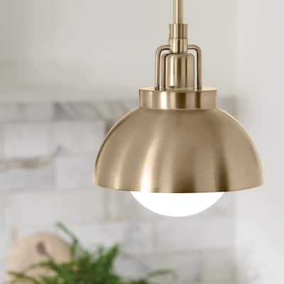 Kichler Lighting Niva 11.25 in. 1-Light Champagne Bronze Convertible Semi-Flush Mount Light