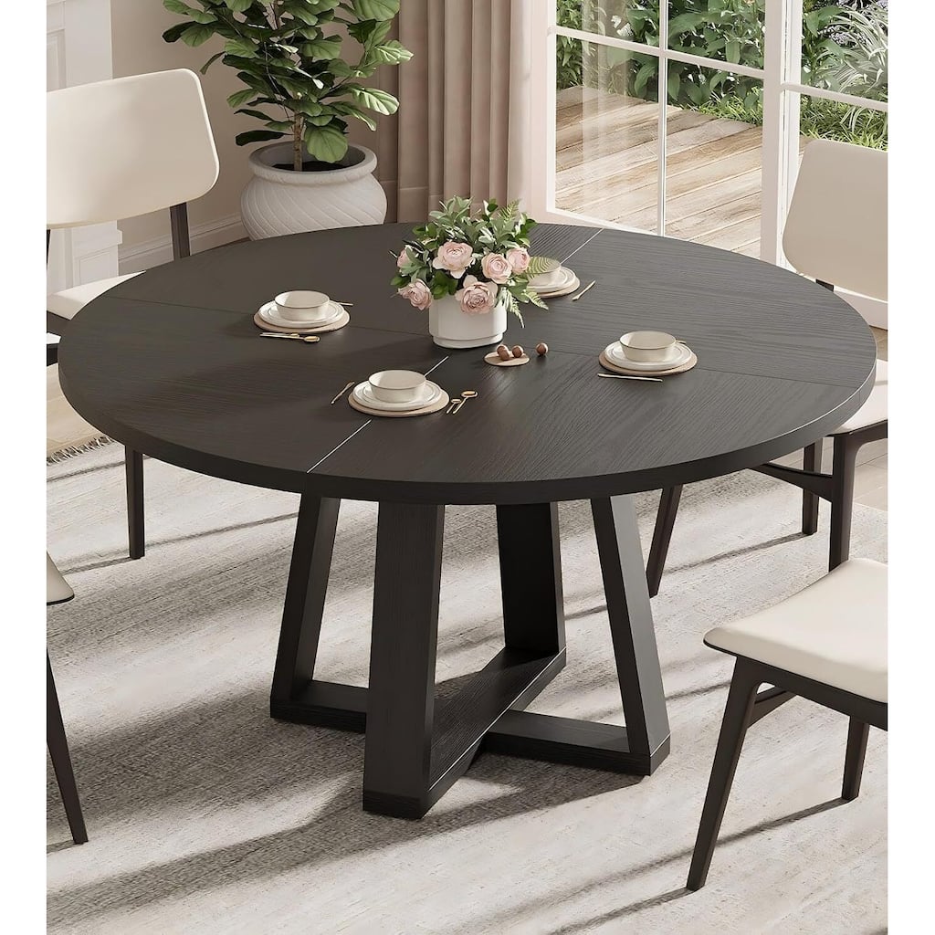 47 Inch Kitchen Round Dining Table for 4-6 for Kitchen, Apartment (Table Only)