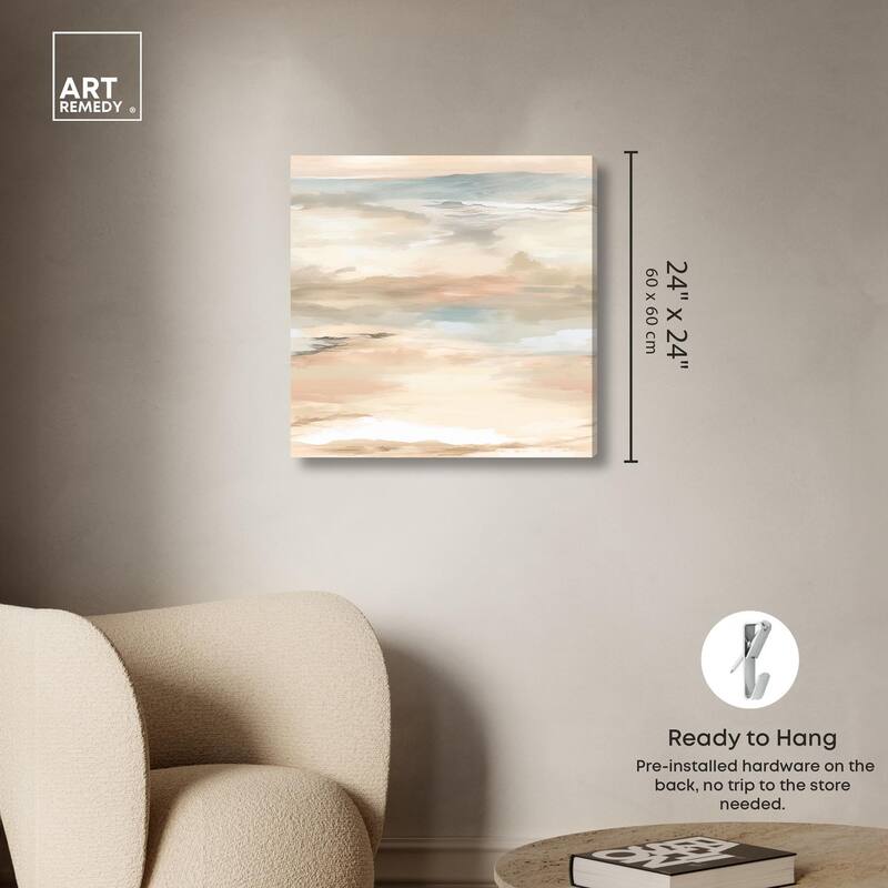 Roseate Skyfall I Canvas by Art Remedy, Gallery Wrapped