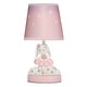 preview thumbnail 1 of 3, Bedtime Originals Tiny Dancer Bunny & Stars Pink Nursery Lamp with Shade & Bulb