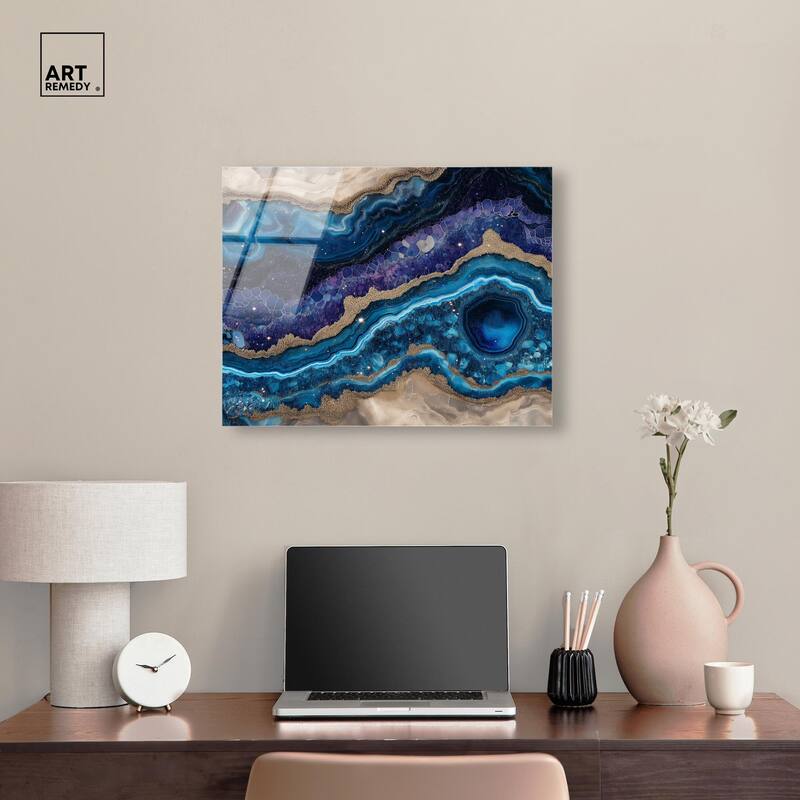 Galactic Geode I Acrylic by Art Remedy, Ready to Hang