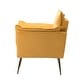 preview thumbnail 55 of 89, HULALA HOME 1ida Modern Velvet Tufted Accent Armchair with Gold Metal Legs