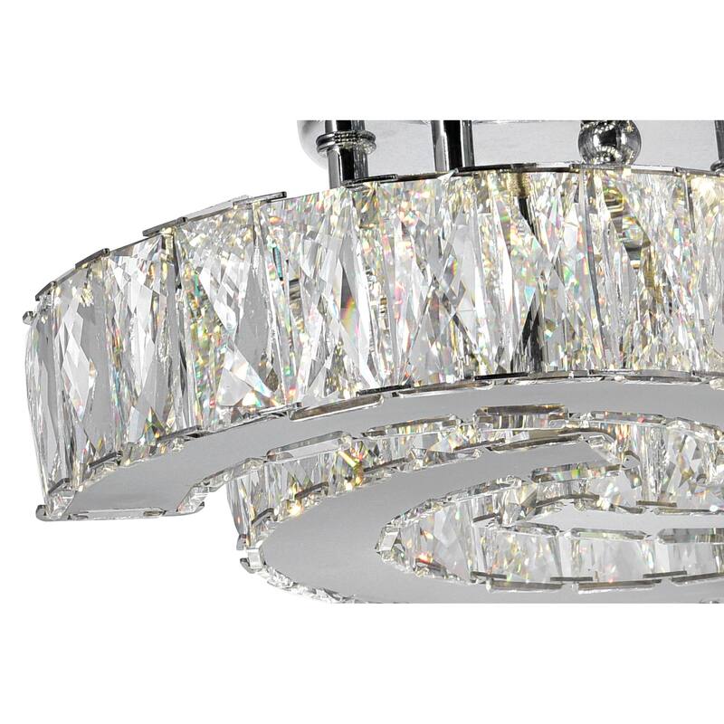 Vienna Integrated LED Chrome Flush Mount - Stainless Steel