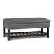 preview thumbnail 65 of 136, WYNDENHALL Essex 44 inch Wide Transitional Rectangle Ottoman Bench