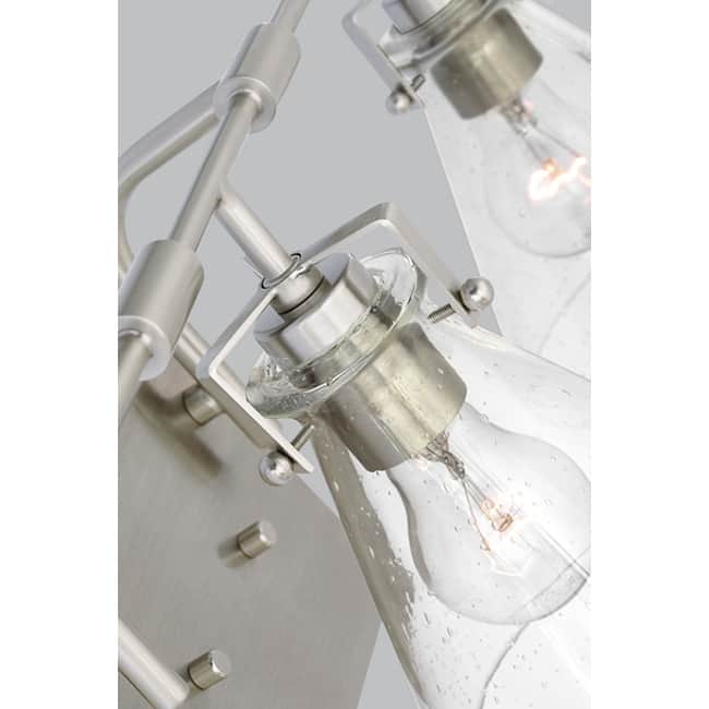 Jaden modern industrial 3-light indoor dimmable bath vanity wall sconce