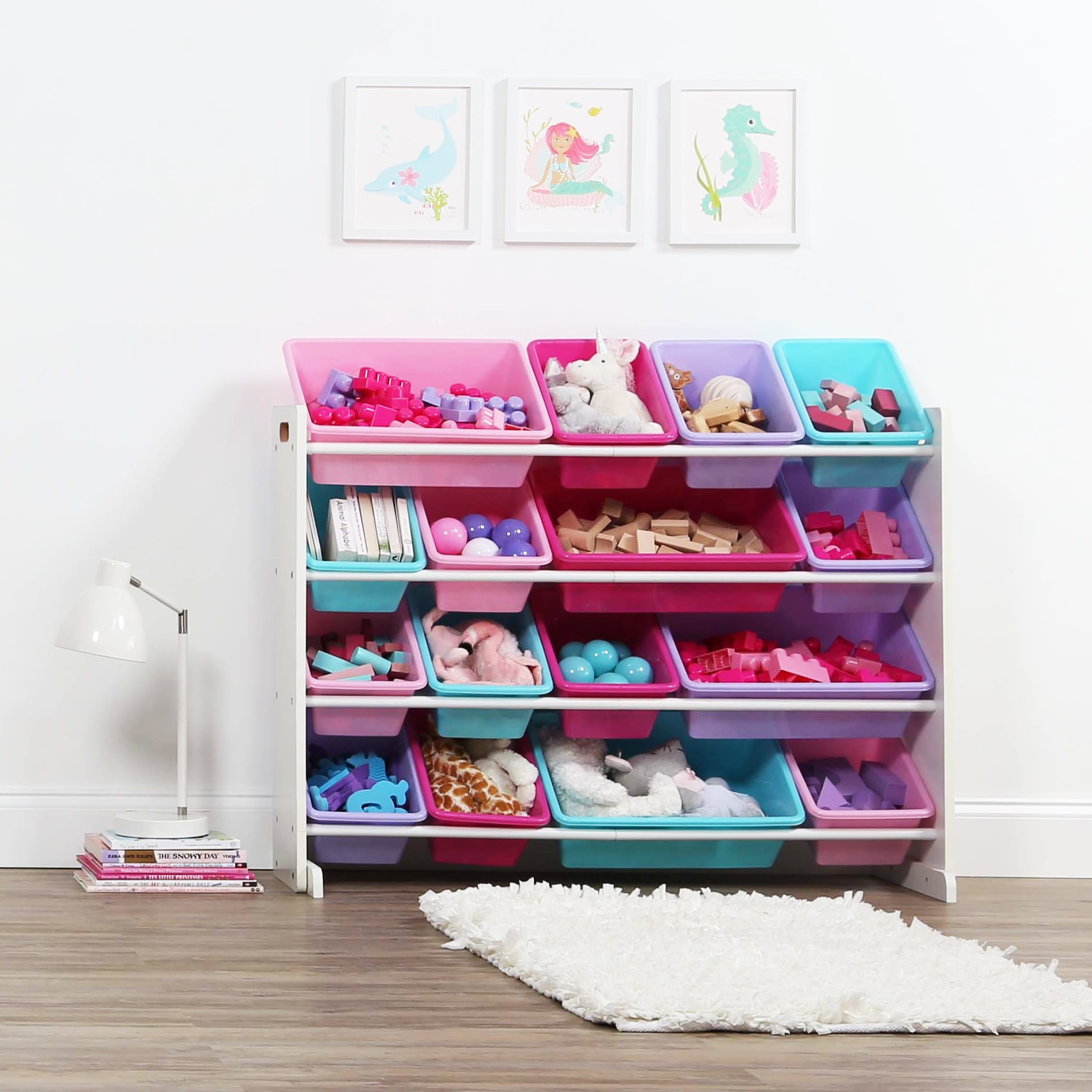 Pastel toy organizer top