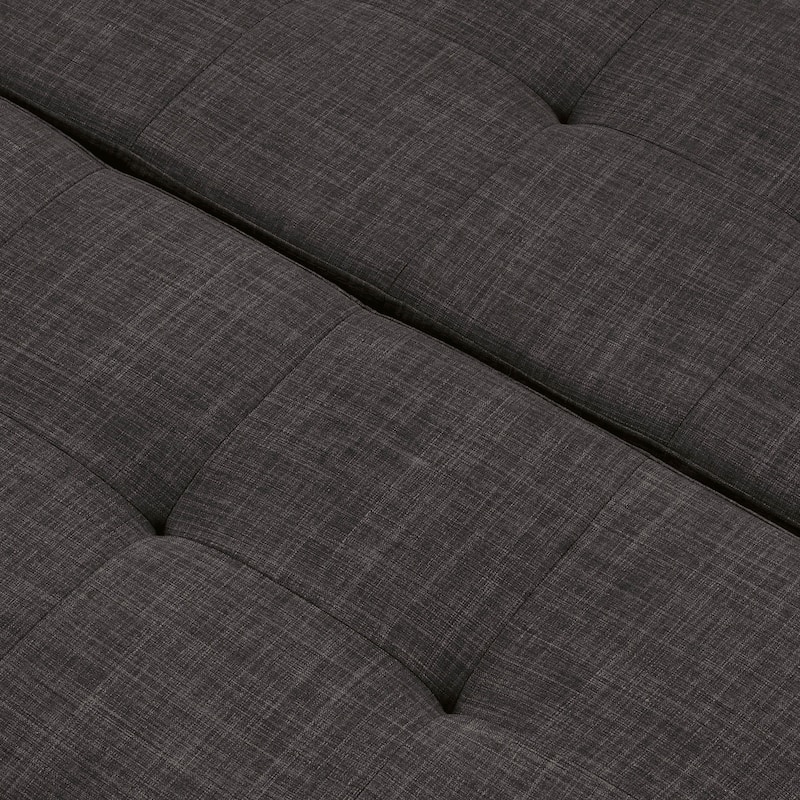 Atkinson Transitional Linen Split-top Storage Cocktail Ottoman by Furniture of America