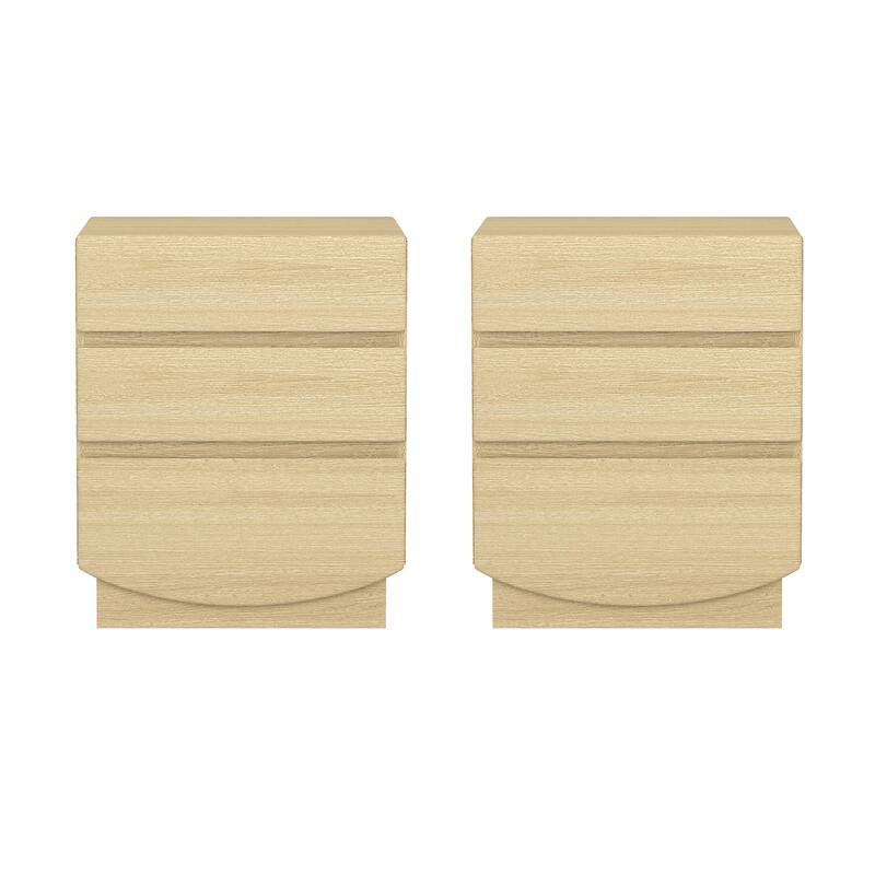 Ardea 20" Nightstand in Natural Oak (3-Drawer)