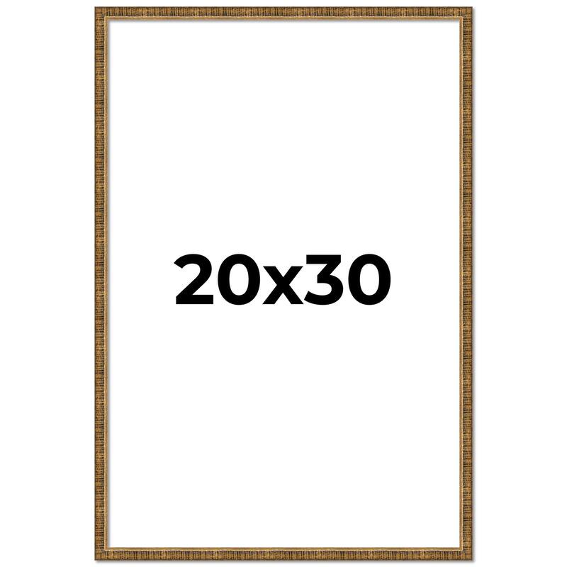 20x30 Frame Gold Picture Frame - Complete Modern 20x30 Poster Frame
