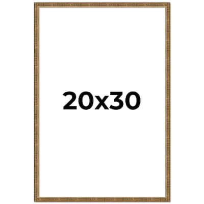 20x30 Frame Gold Picture Frame - Complete Modern 20x30 Poster Frame
