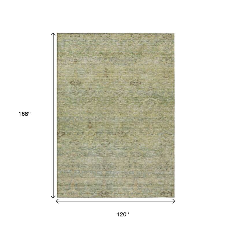HomeRoots Oriental Traditional Rectangle Outdoor Rug