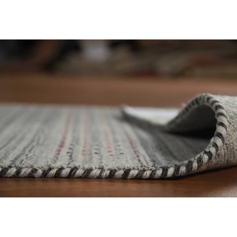 Gabbeh Indian Runner Rug Handmade Tribal Wool Carpet - 2'6" x 8'0"