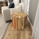 preview thumbnail 9 of 32, Arcilla Elemental - White Wood Tray Top Boat Accent Table
