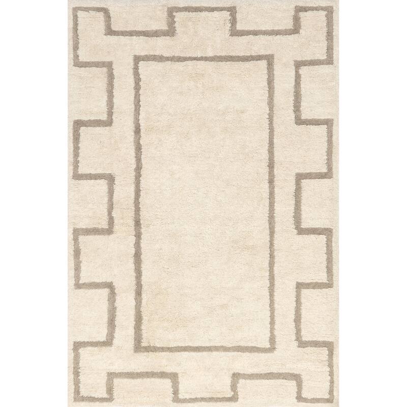 Nuloom Murray Geometric Wool Machine Washable Area Rug