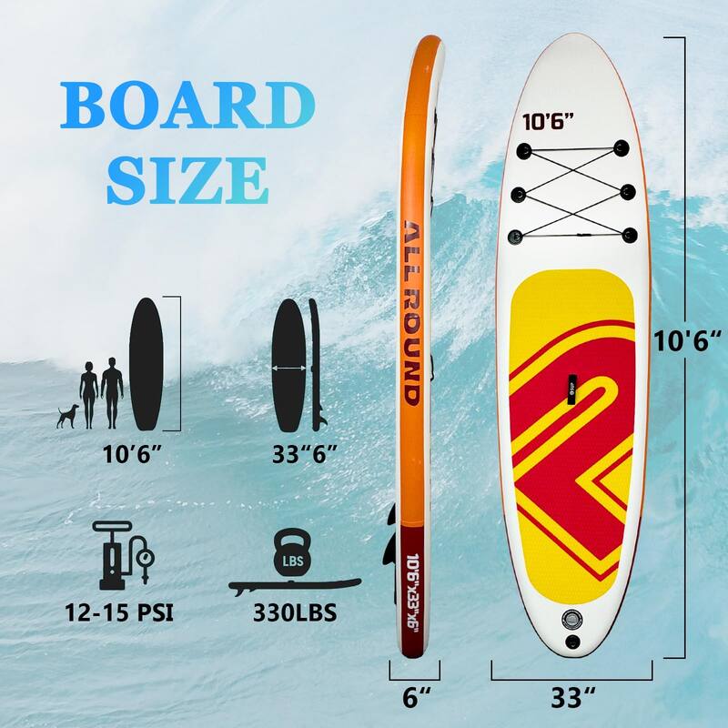 Inflatable Stand Up Paddle Board,Premium Stand Up Paddle Board with Non-Slip Deck Design