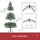 preview thumbnail 27 of 28, HOMCOM Flocked Christmas Tree with Mistletoe, Xmas Unlit Christmas Tree with Stand