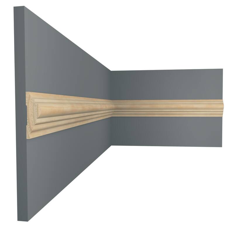 WM1217: 1/2-in D x 1-1/2-in W x 96-in L Americraft Solid Hardwood Stain Grade Panel Moulding - Pine