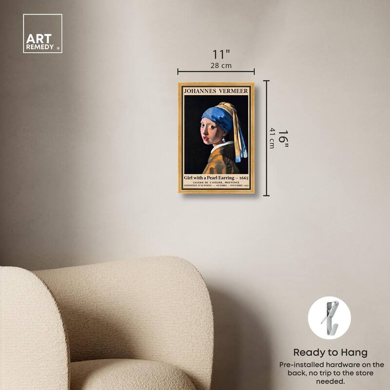 Girl with a Pearl Earring Canvas by Art Remedy