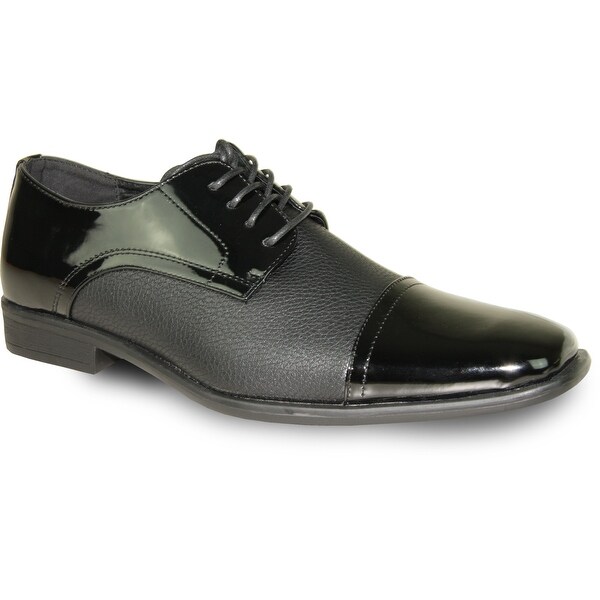 Shop BRAVO Men Dress Shoe NEW KELLY-2 Oxford Black Patent - Wide Width ...