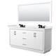 Option White, Black Trim, White Quartz Top