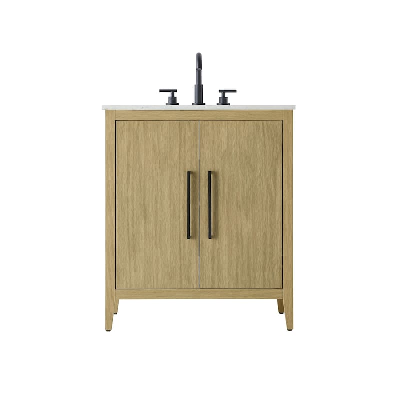 Elegant Lighting VF29330 Millie 30" Free Standing Single Basin Vanity - Honey Brown