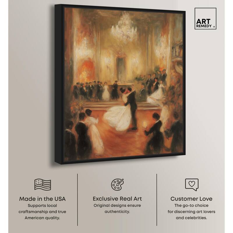 Ballroom Dance Canvas by Art Remedy