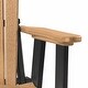 preview thumbnail 8 of 6, OS Home and Office Model Double Balcony Height Glider with Center Table in Cedar and Black