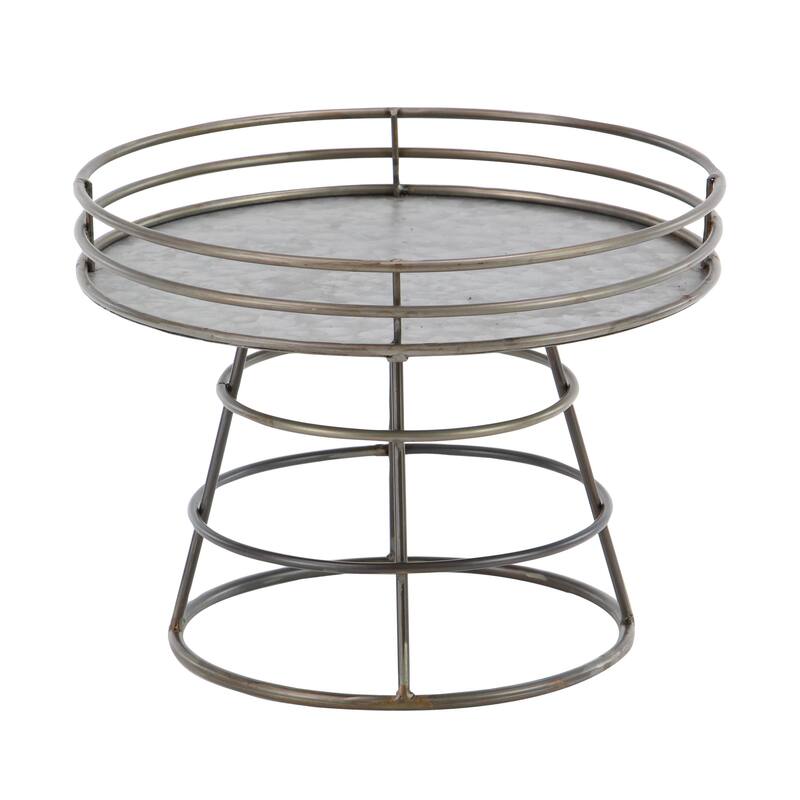 Gray Metal Cake Stand