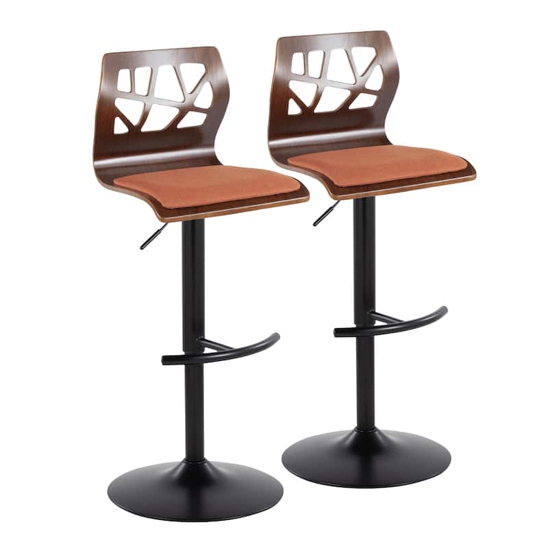 Carson Carrington Sala Adjustable Bar Stool with Rounded T Footrest (Set of 2)
